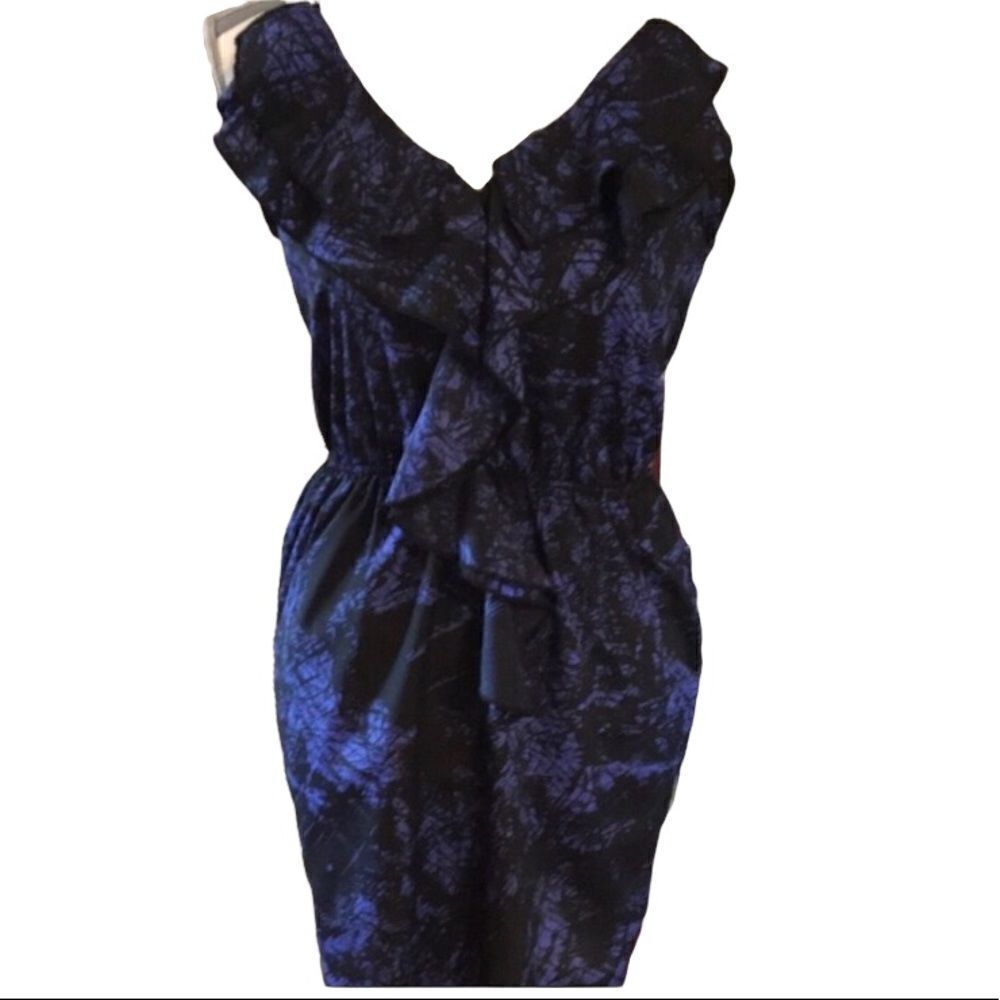 Tini Lili Sun Dress Small Purple & Black